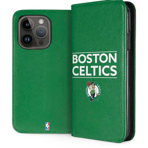 NBA Boston Celtics Standard - Green iPhone 15 Pro Folio Case